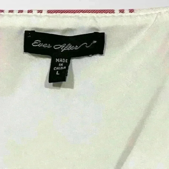 Womens Plaid Full Zipper Red and White Dress Adjustable Straps Size Large - Picture 10 of 10